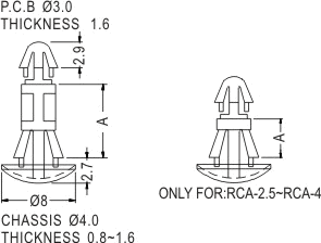 Support latch-latch / Spacer support