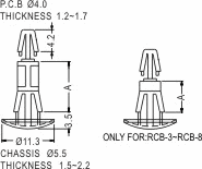 Support latch-latch / Spacer support