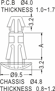 Support latch-latch / Spacer support