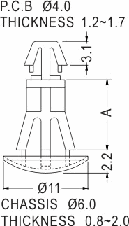 Support latch-latch / Spacer support