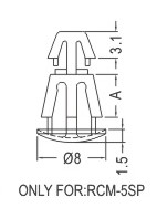 Support latch-latch / Spacer support