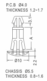 Support latch-latch / Spacer support