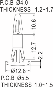 Support latch-latch / Spacer support