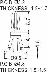 Support latch-latch / Spacer support