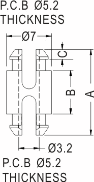 Support latch-latch / Spacer support