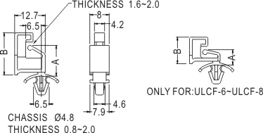 Support latch-latch / Spacer support