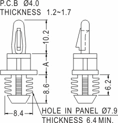 Support latch-latch / Spacer support