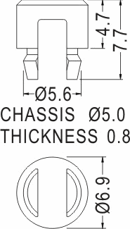 Support latch-pillar / Spacer support