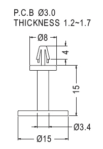 Support latch-pillar / Spacer support