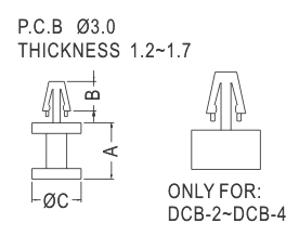 Support latch-pillar / Spacer support