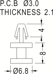 Support latch-pillar / Spacer support