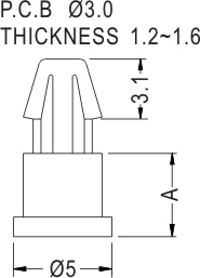 Support latch-pillar / Spacer support