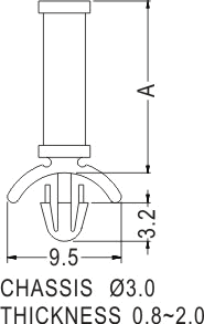 Support latch-pillar / Spacer support