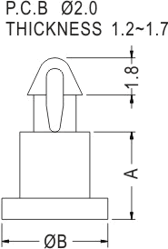 Support latch-pillar / Spacer support