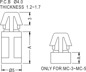 Support latch-pillar / Spacer support