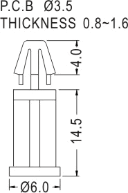 Support latch-pillar / Spacer support