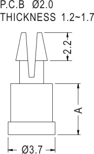 Support latch-pillar / Spacer support