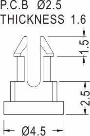 Support latch-pillar / Spacer support