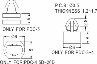 Support latch-pillar / Spacer support