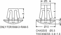 Support latch-pillar / Spacer support