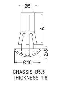 Support latch-pillar / Spacer support