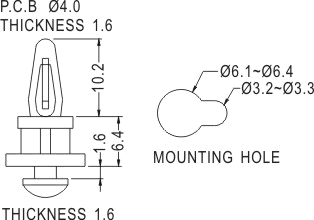 Support latch-pillar / Spacer support