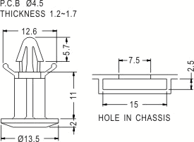 Support latch-pillar / Spacer support