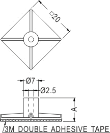 Support latch-latch / Spacer support