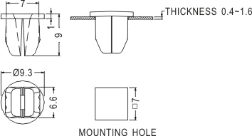 Support latch-latch / Spacer support