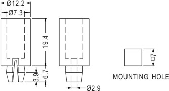 Support latch-latch / Spacer support