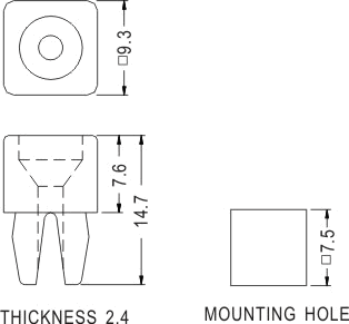 Support latch-latch / Spacer support