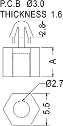 Support latch-latch / Spacer support