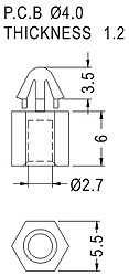 Support latch-latch / Spacer support