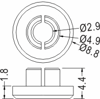 Support latch-latch / Spacer support