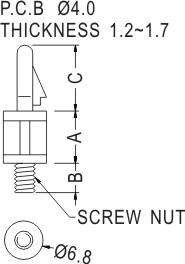 Support latch-latch / Spacer support