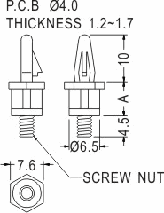 Support latch-latch / Spacer support