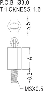 Support latch-latch / Spacer support