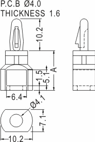 Support latch-latch / Spacer support