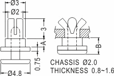 Support latch-latch / Spacer support