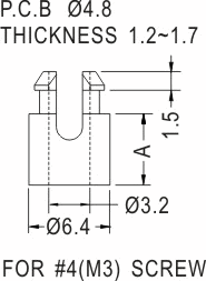 Support latch-latch / Spacer support