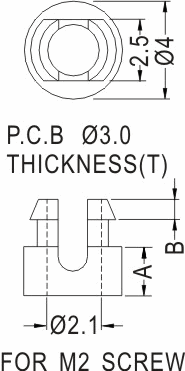 Support latch-latch / Spacer support