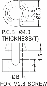 Support latch-latch / Spacer support