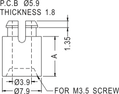 Support latch-latch / Spacer support