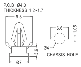 Support latch-latch / Spacer support