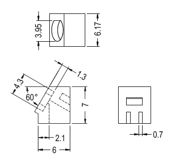 x° LED spacer support