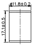 11,8*17,1 Diode Chip discharge 40KA / 2-Electrode SMD Gas Tube Arrester / Gas tubes