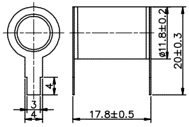 11,8*17,1 2 pole plug discharge 40KA / 2-Electrode Gas Tube Arrester / Gas tubes