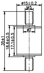 15,0*17,1 2 pole plug discharge 60KA / 2-Electrode Gas Tube Arrester / Gas tubes