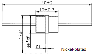 8,0*10 3 pole plug discharge 10KA*2 / 3-Electrode Gas Tube Arrester / Gas tubes