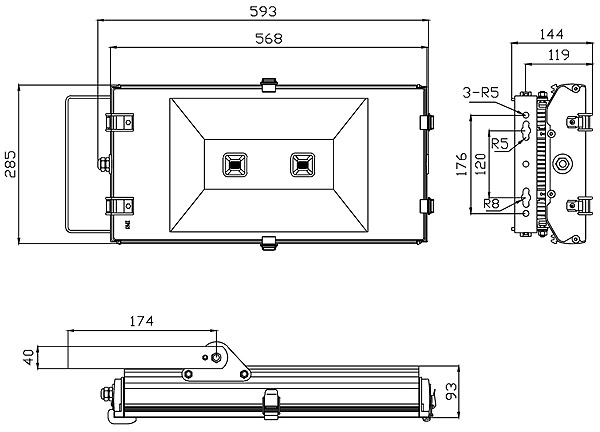 BL 570 F LED Flood Light